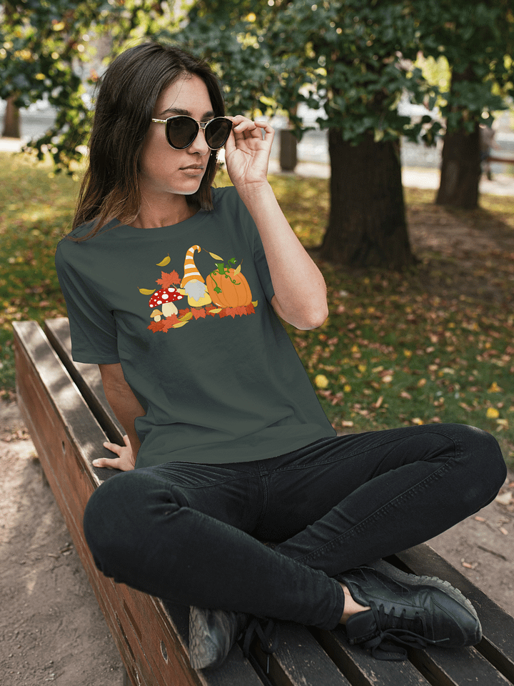 Fall with my Gnomies Design Bella+Canvas Supersoft T-Shirt product image (1)