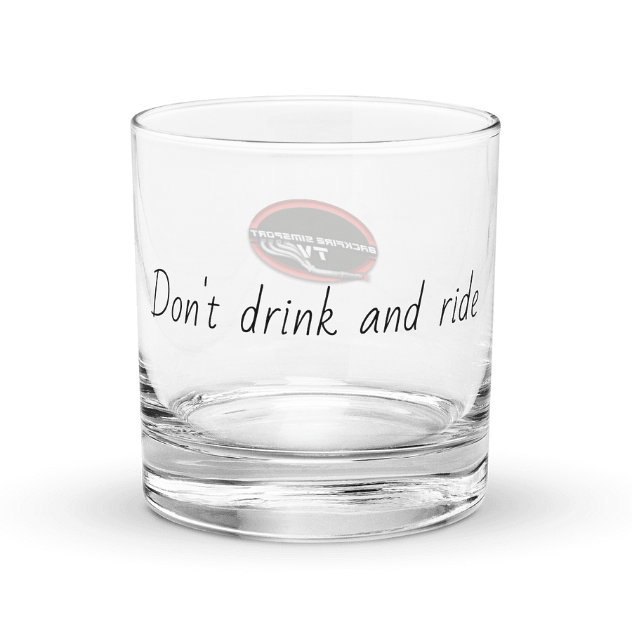 Don't drink and ride glass product image (3)