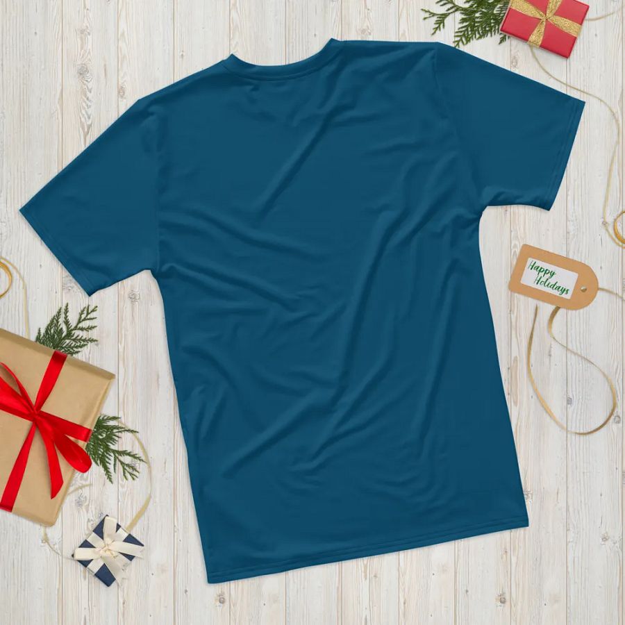 Plain Dark Blue True Summer Men's Crewneck Polyester Heavyweight Premium T-Shirt by Treasure Pie product image (12)