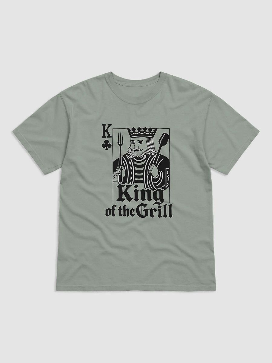"King of the Grill" | Premium Comfort Heavyweight T-Shirt | BBQ Master Apparel product image (2)