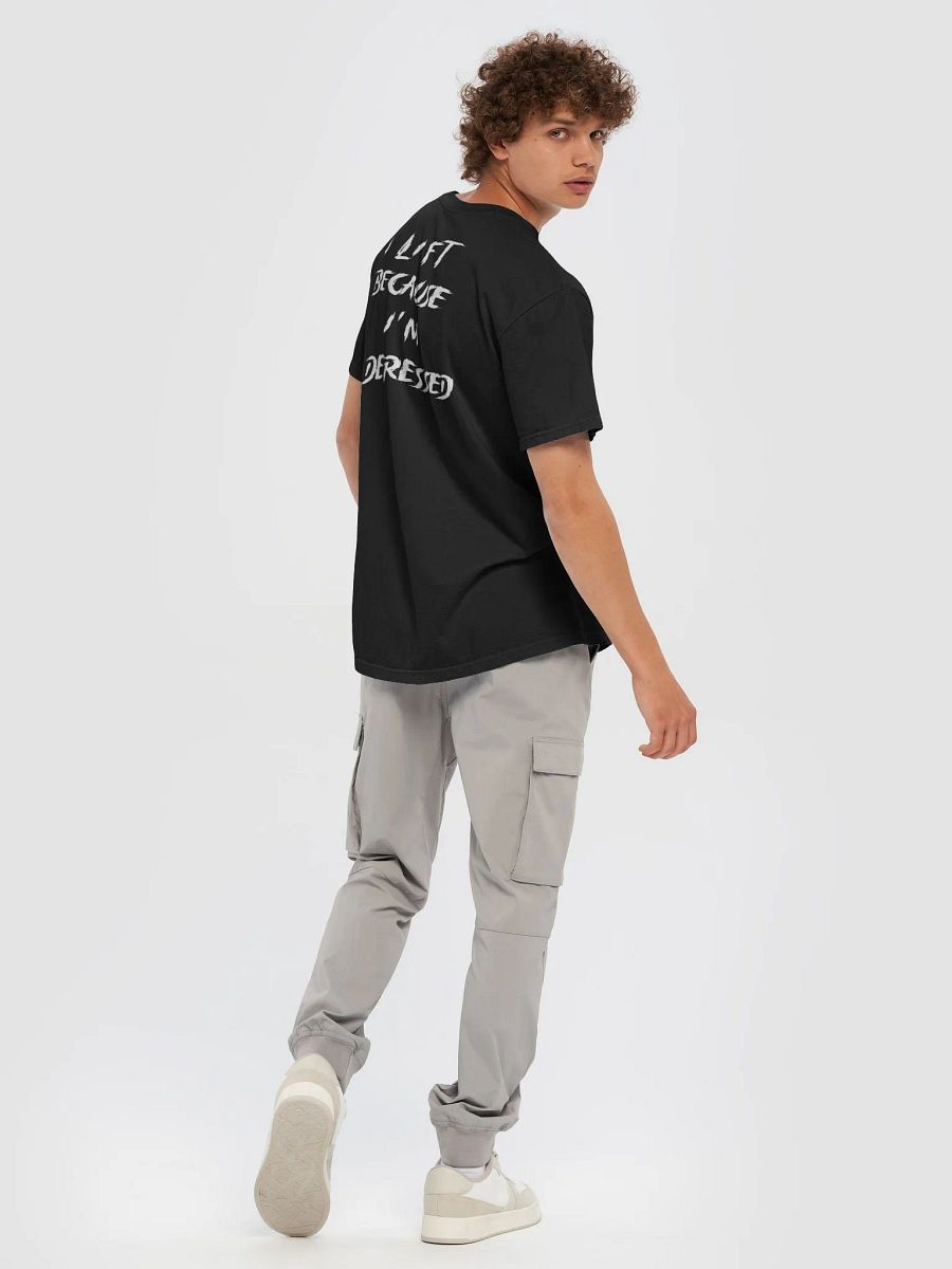 I Lift Because I'm Depressed (Back Tee) product image (3)