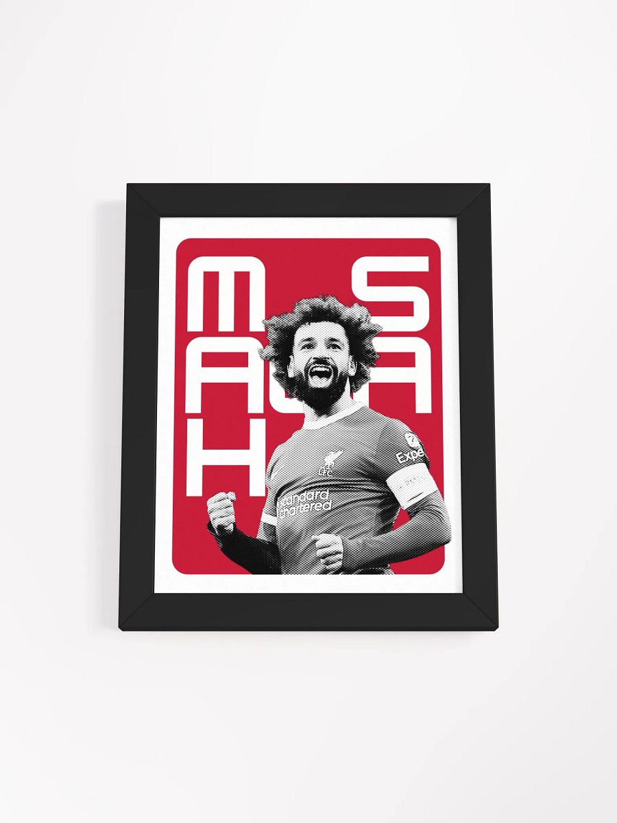 Mohamed Salah BW Liverpool Name Art Framed Print product image (4)