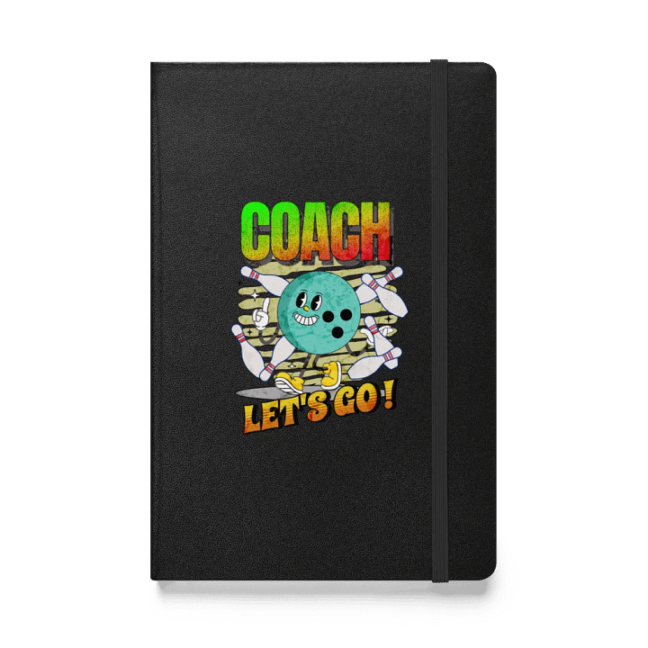 Retro Mascot Coach Bowling Motivational Hardcover Journal product image (1)