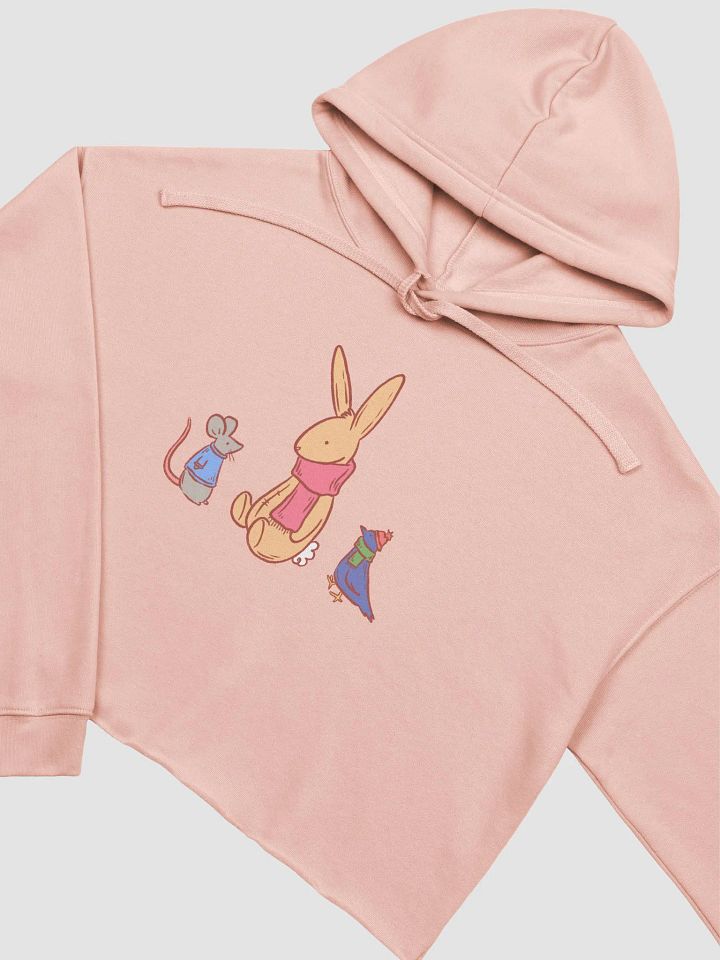 cozy critters club cropped hoodie product image (2)