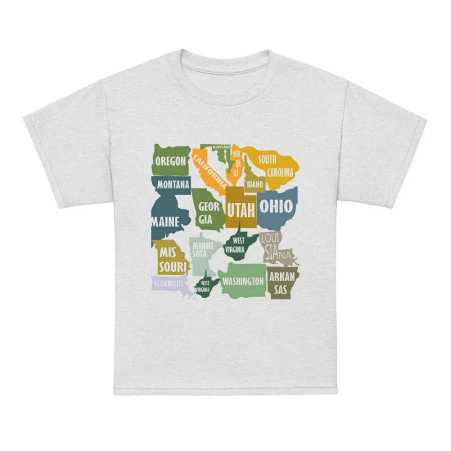 Kids T-Shirt Countries Word Written product image (7)