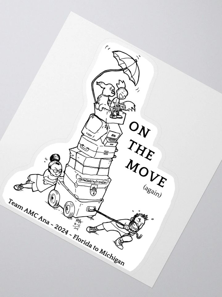 On the move - Sticker (3x3) product image (2)