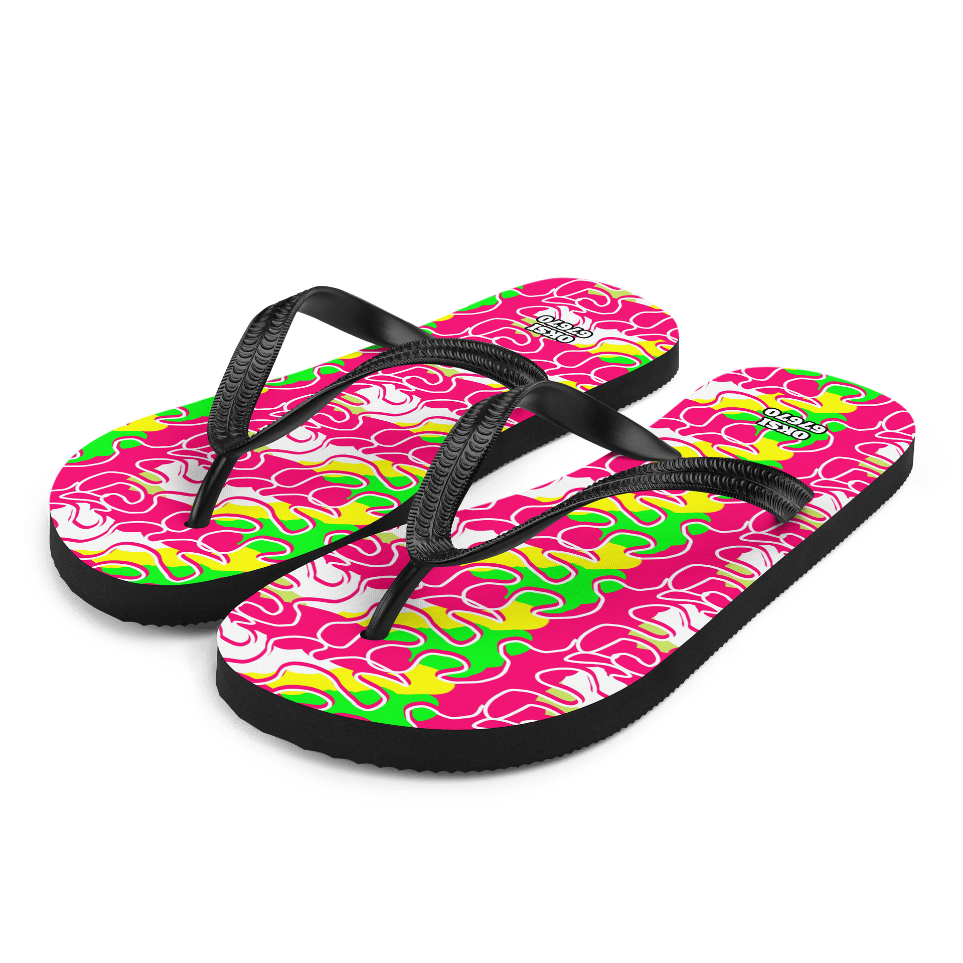Vibrant Wave Custom Flip-Flops product image (1)