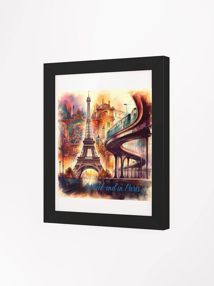 Whimsical Parisian Weekend Framed Poster product image (28)