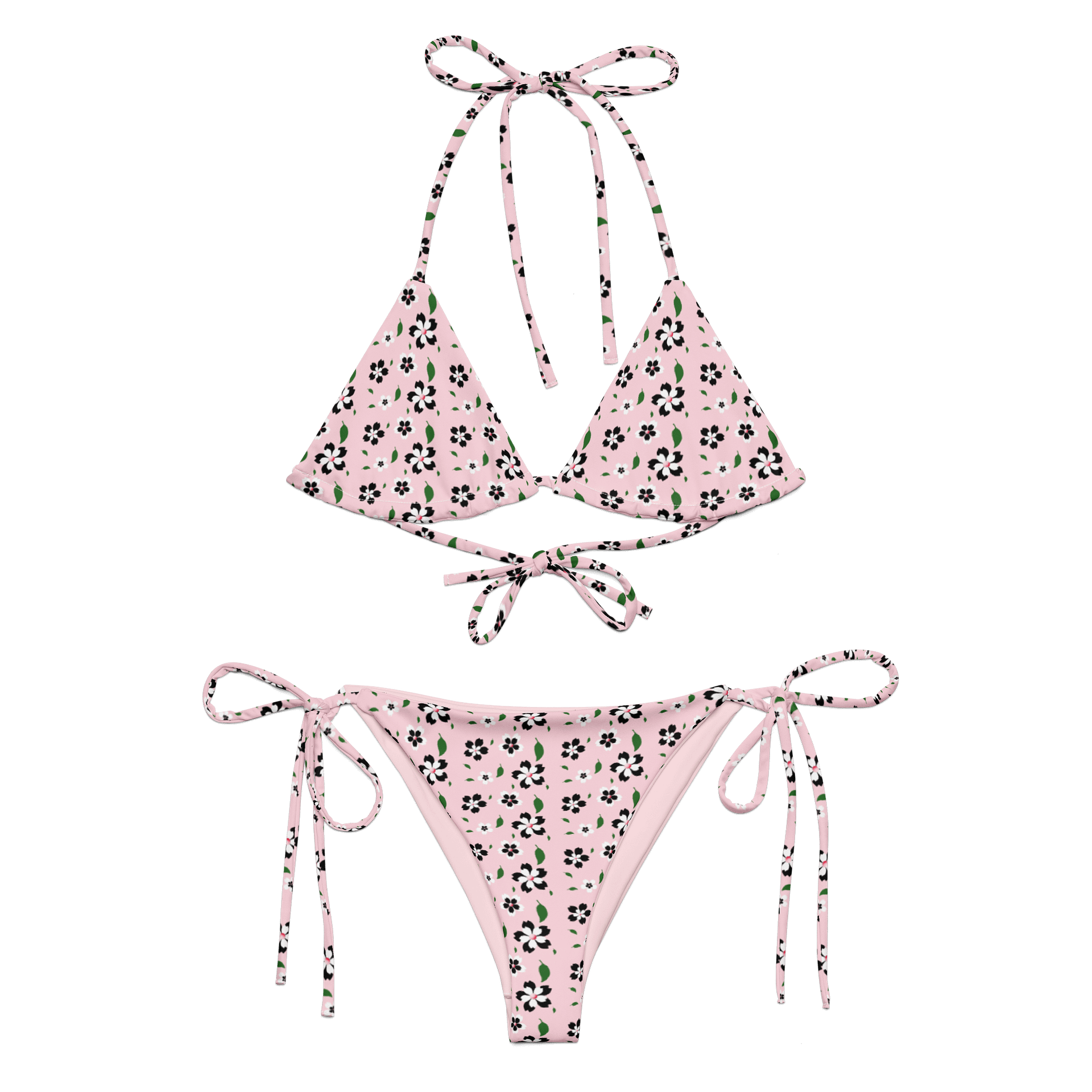 Floral Bliss Recycled String Bikini Set product image (2)