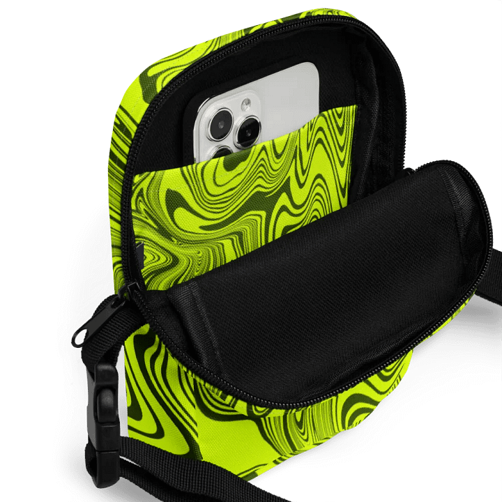 Utility Crossbody Bag - Abstract Yellow Swirls product image (2)