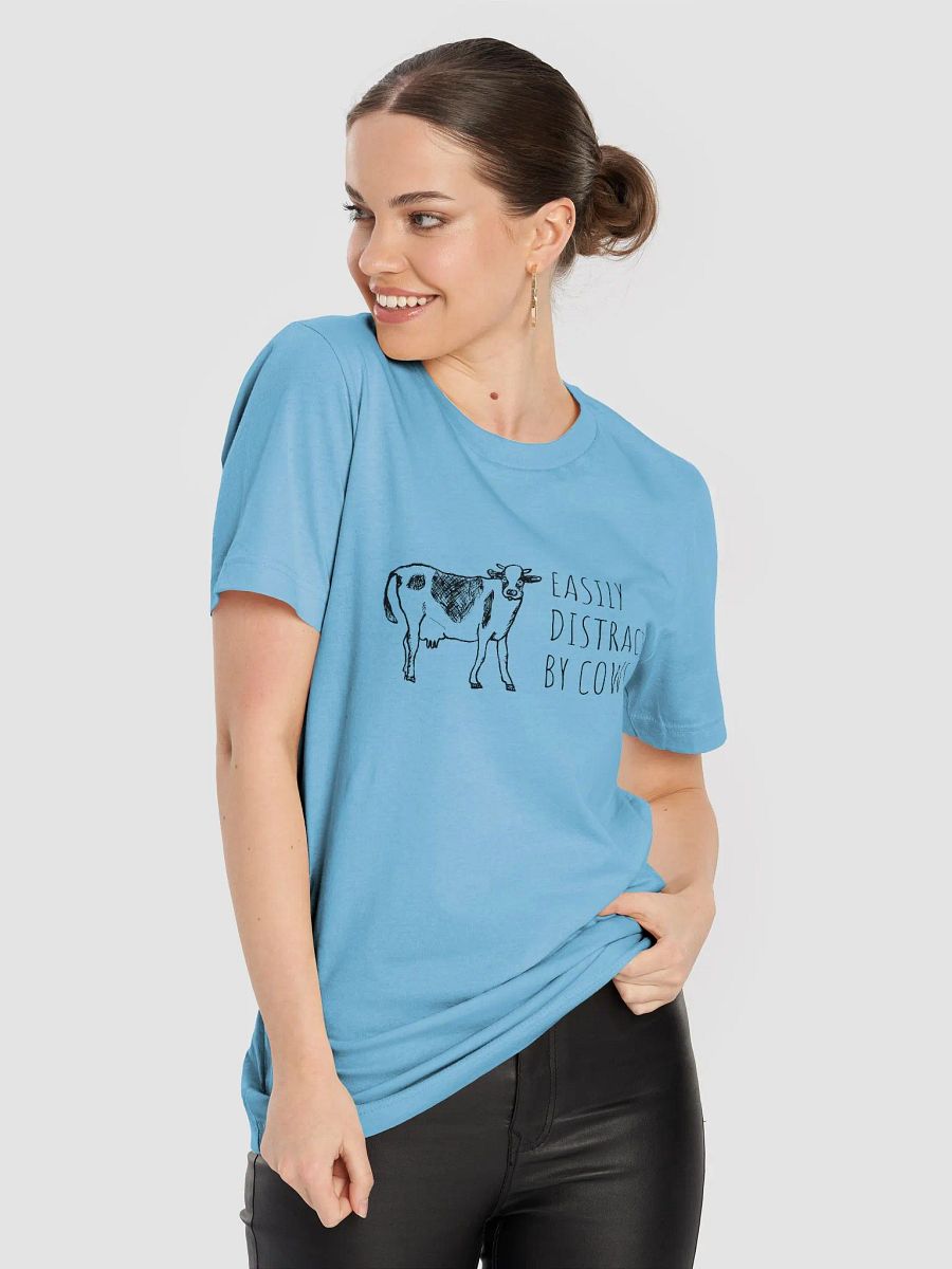 "Easily distracted by cows" t-shirt product image (2)