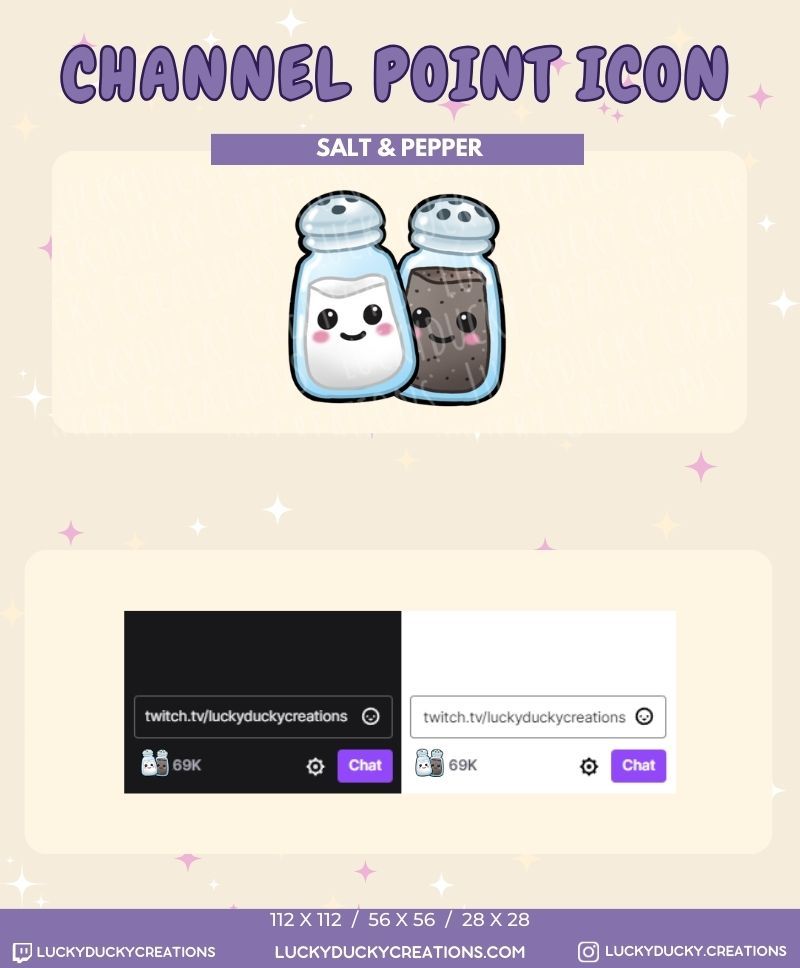 Salt & Pepper Channel Points Icon product image (1)