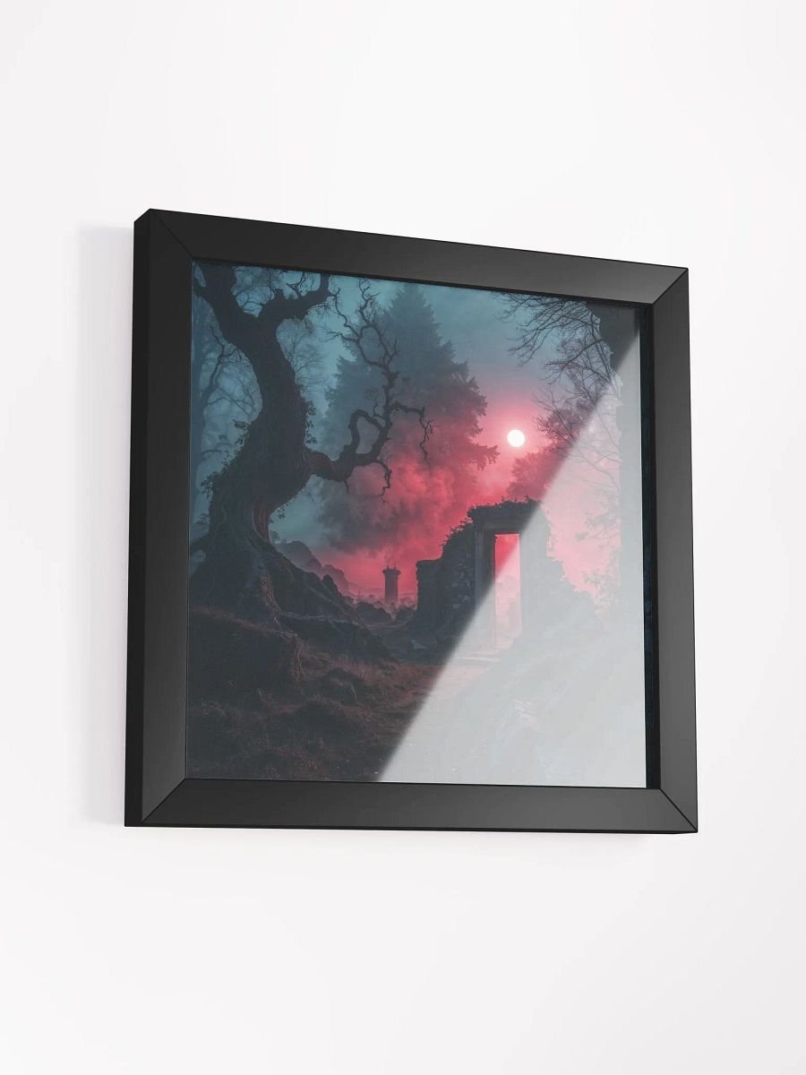 Crimson Moon Ruins Framed Print product image (27)
