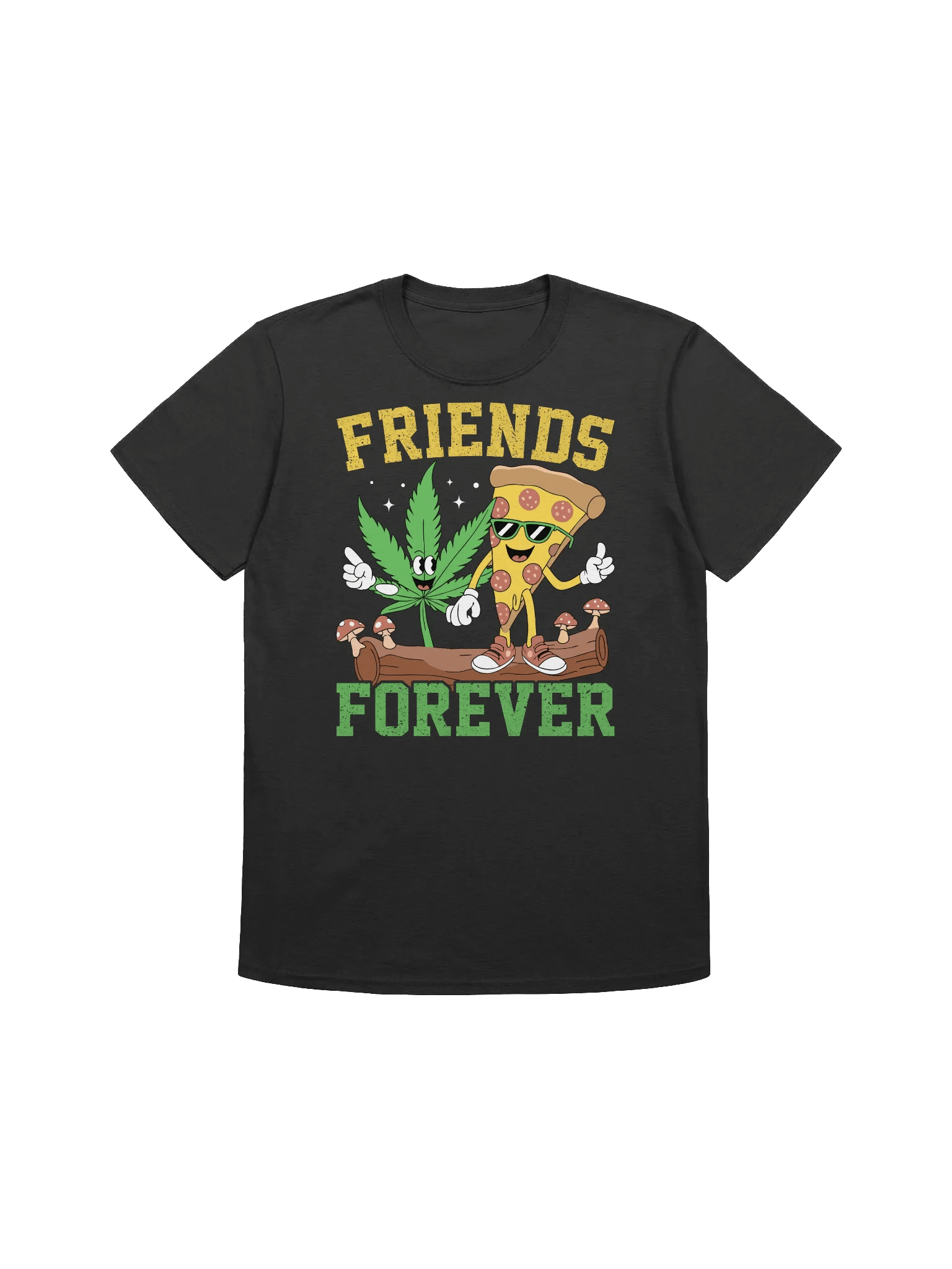 420 Weed - Pizza and Pot Friends Forever T-Shirt product image (1)