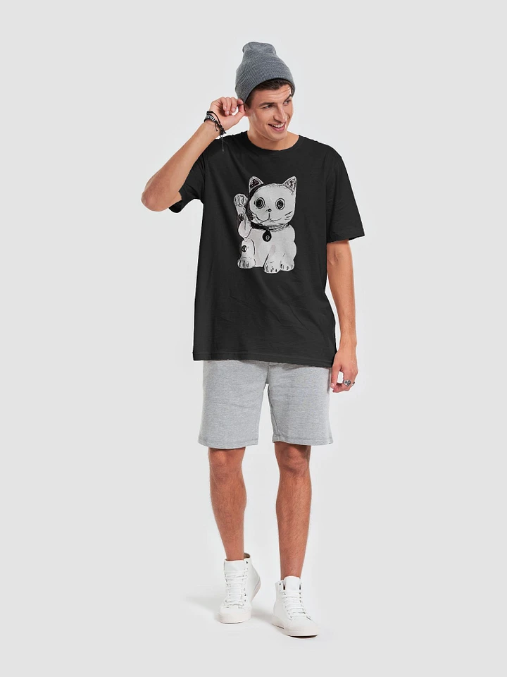 Black & White Maneki-Neko T-Shirt product image (12)