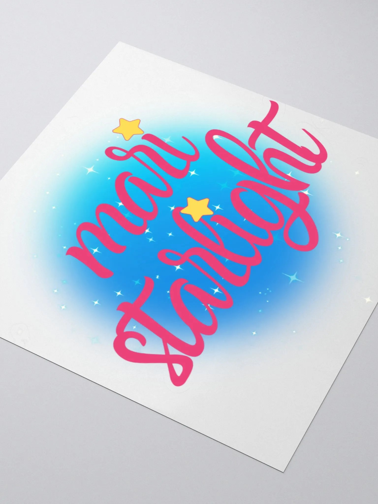 Logo Sticker w/sparkle background product image (7)