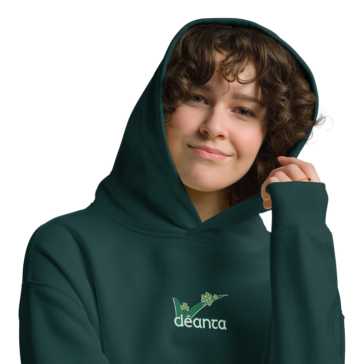'Déanta' Unisex Oversized Embroidered Hoodie With Recycled Materials product image (2)