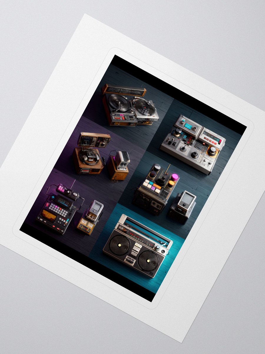 Retro Audio Equipment Sticker Set product image (2)