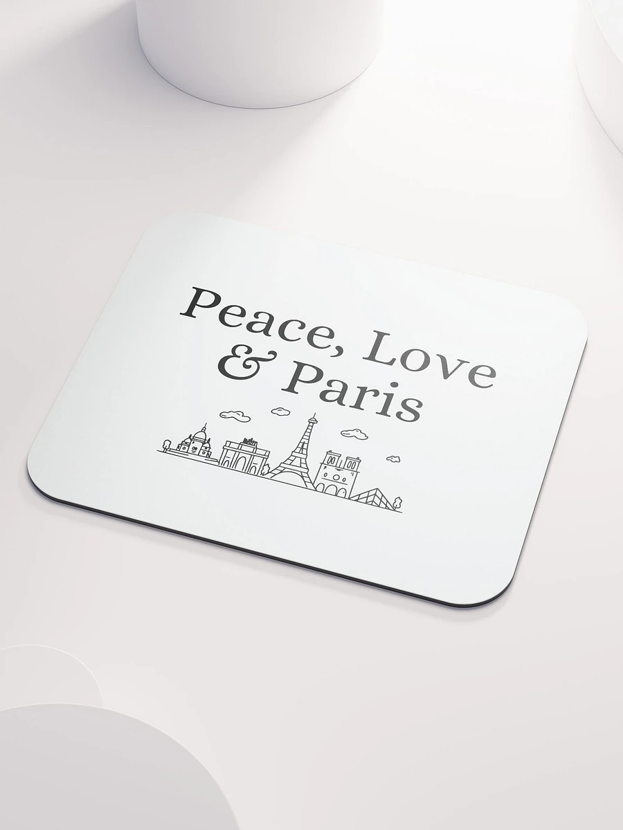 Peace, Love and Paris with Monuments Mouse Pad product image (3)