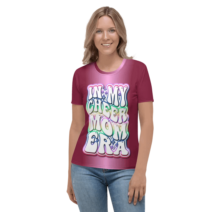 My Cheer Mom Era All Over Print T-shirt product image (2)