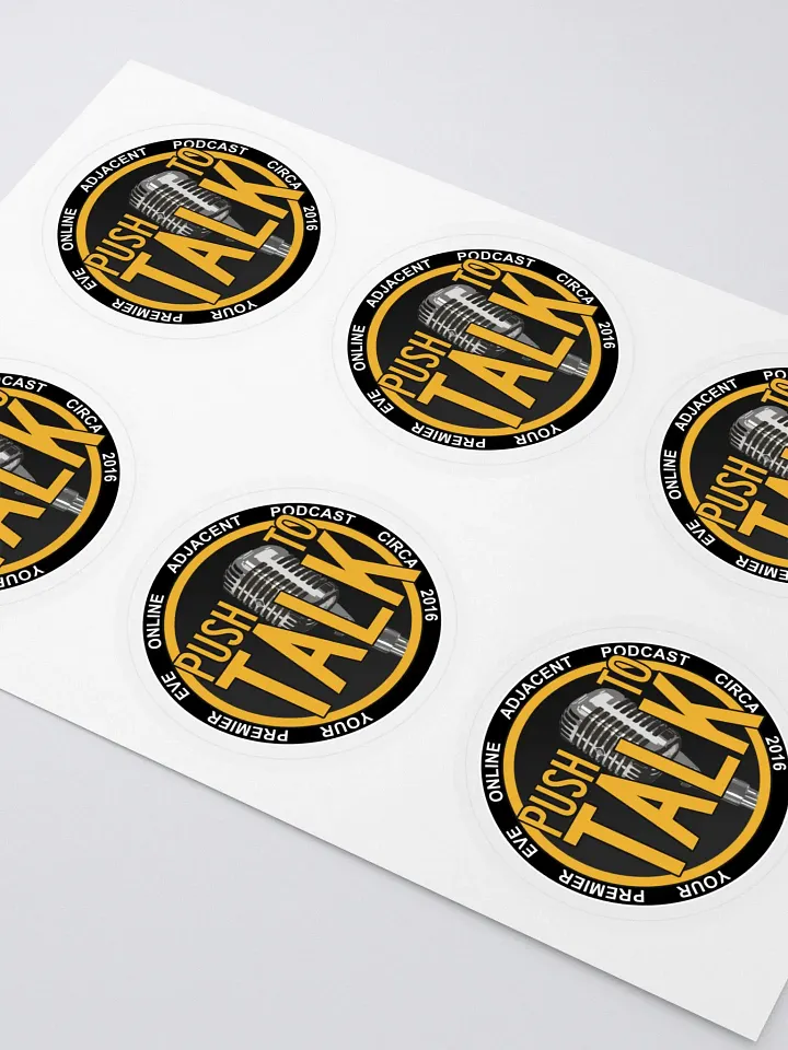 Push To Talk 2.55" Sticker Sheet product image (2)