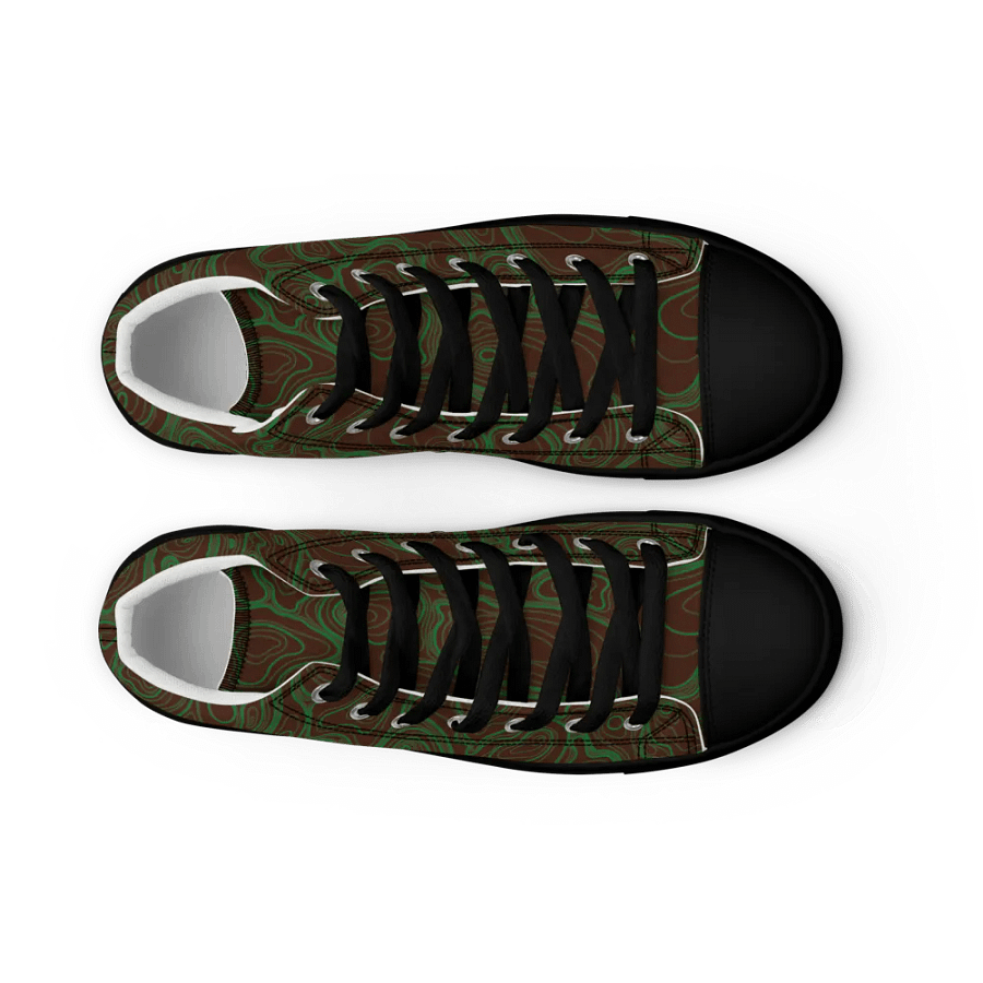 Organic Swirl Men's High Top Shoes product image (9)