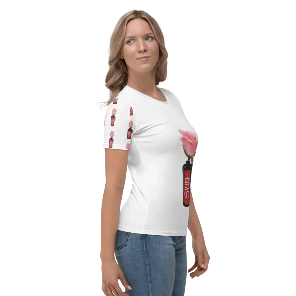 Cinestill Rose Baby Doll T-Shirt (Sleeve Print) product image (3)