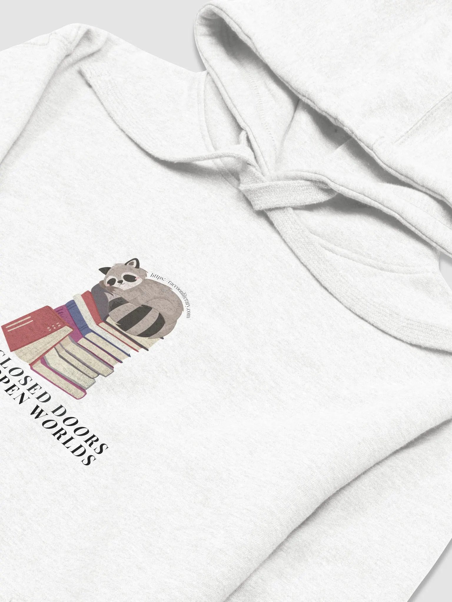 Dreamy Bookworm Raccoon Hoodie product image (3)