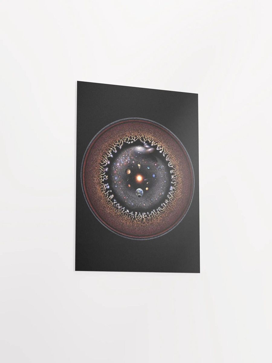 Observable Universe Logarithmic Illustration Poster product image (24)