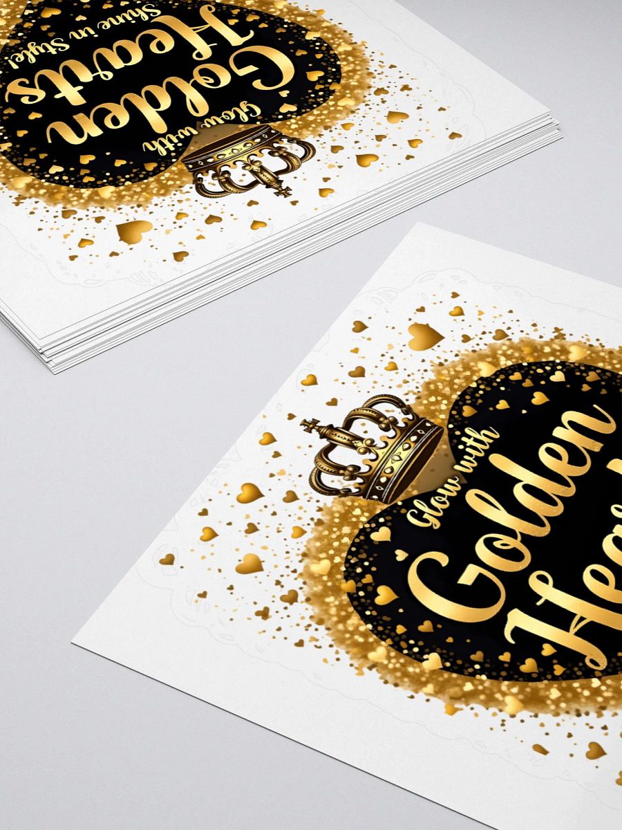 Black History Month Golden Hearts Shine in Style Kiss Cut Stickers product image (10)