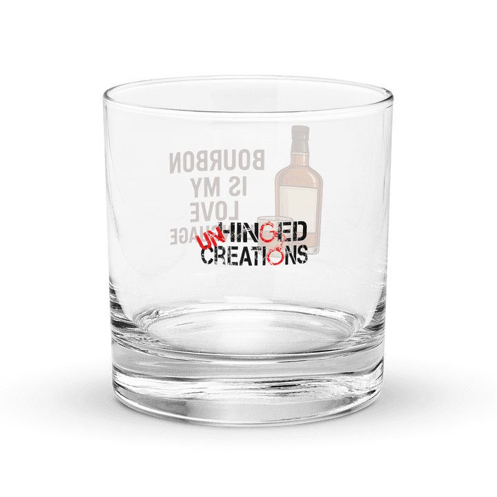Bourbon is My Love Language Rocks Glass product image (2)