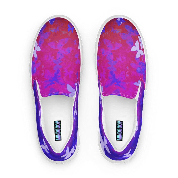 Butterfly night slip on canvas shoes product image (1)