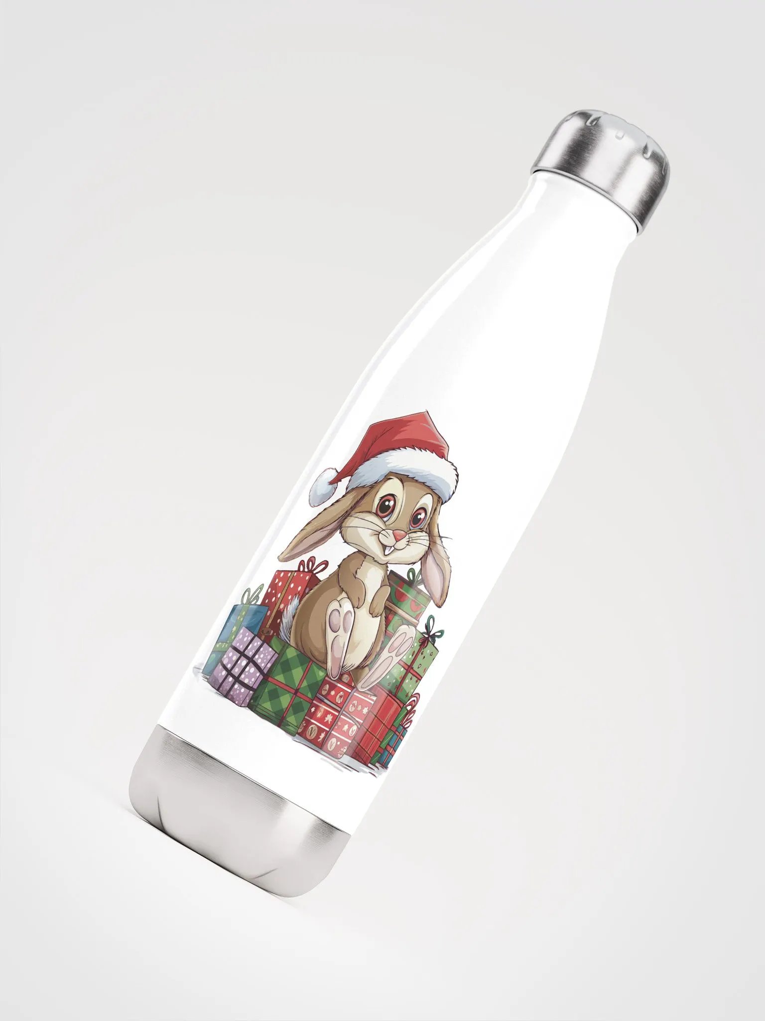 Santa Bunny Stainless Steel Water Bottle product image (4)