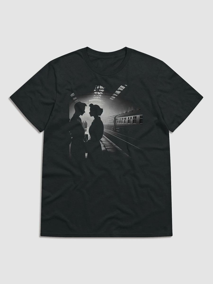 Parting Glance: Romance on the Railway Platform (Front Print Womens Tee) product image (1)