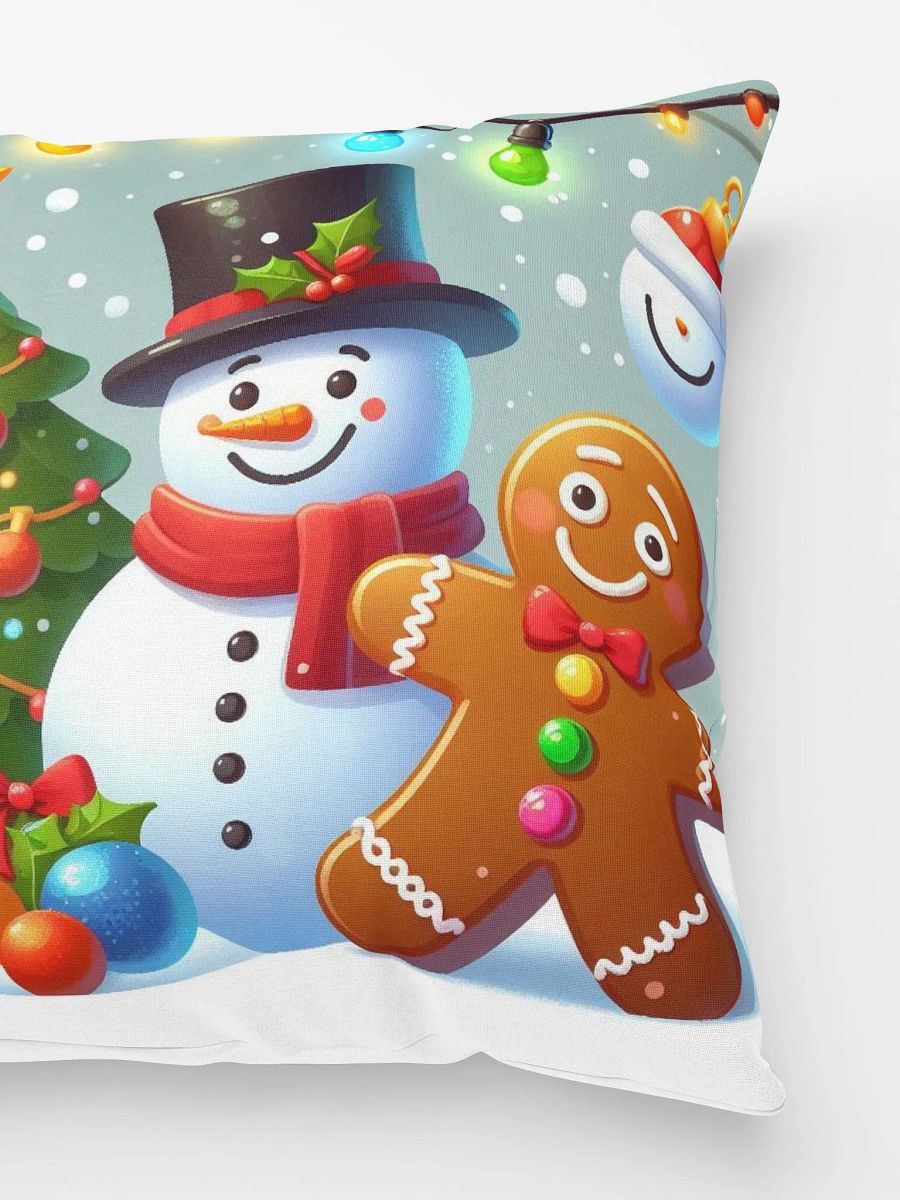 Festive Snowman Holiday Pillow product image (2)