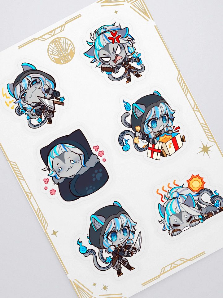 Shiva & Bengali Chibi Sticker Set product image (1)