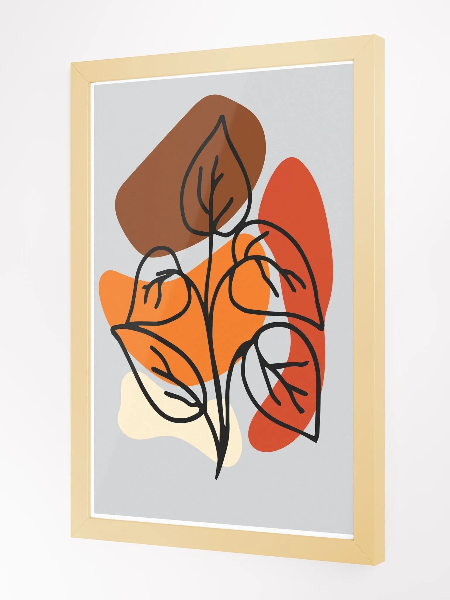 Minimalist Plant Abstract Framed Poster product image (11)