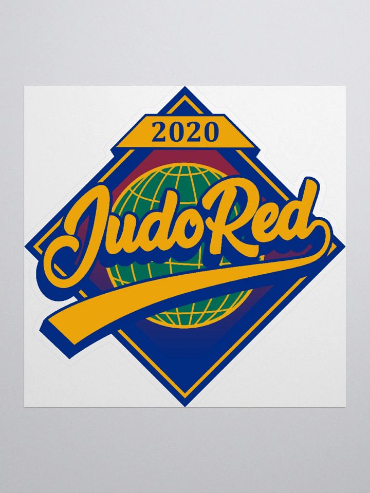 JUDO RED (TITLE) STICKER product image (2)