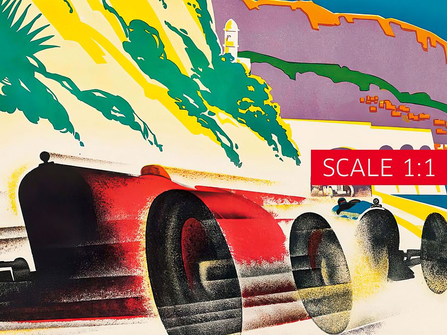 Monaco Vintage F1 Grand Prix, 1932 poster — Vintage Formula 1 poster, Monaco Grand Prix poster, retro travel poster product image (4)