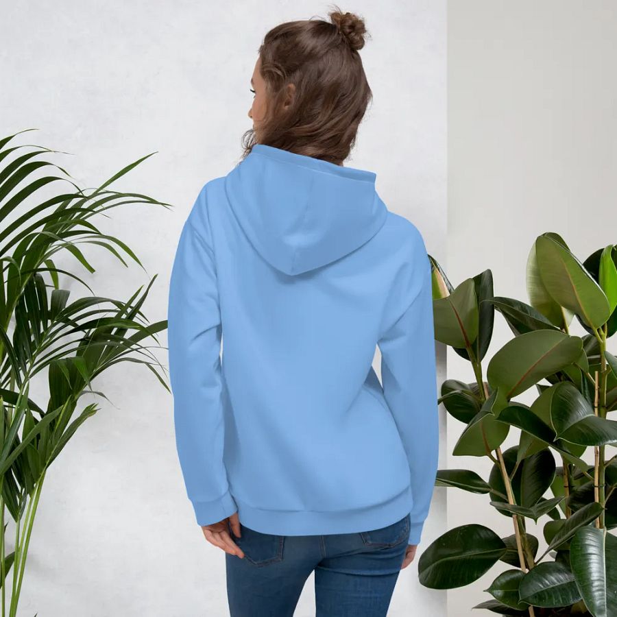 Plain Light Blue True Summer Unisex Recycled Polyester Heavyweight Premium Hoodie by Treasure Pie product image (12)