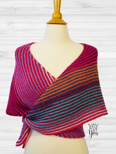 Double Gradient Boomerang Shawl - PDF Knitting Pattern & Video Tutorial product image (3)