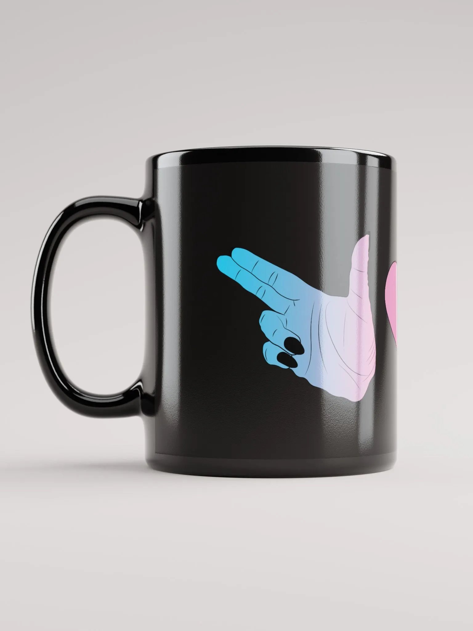 Finger Guns (trans flag) Mug product image (11)