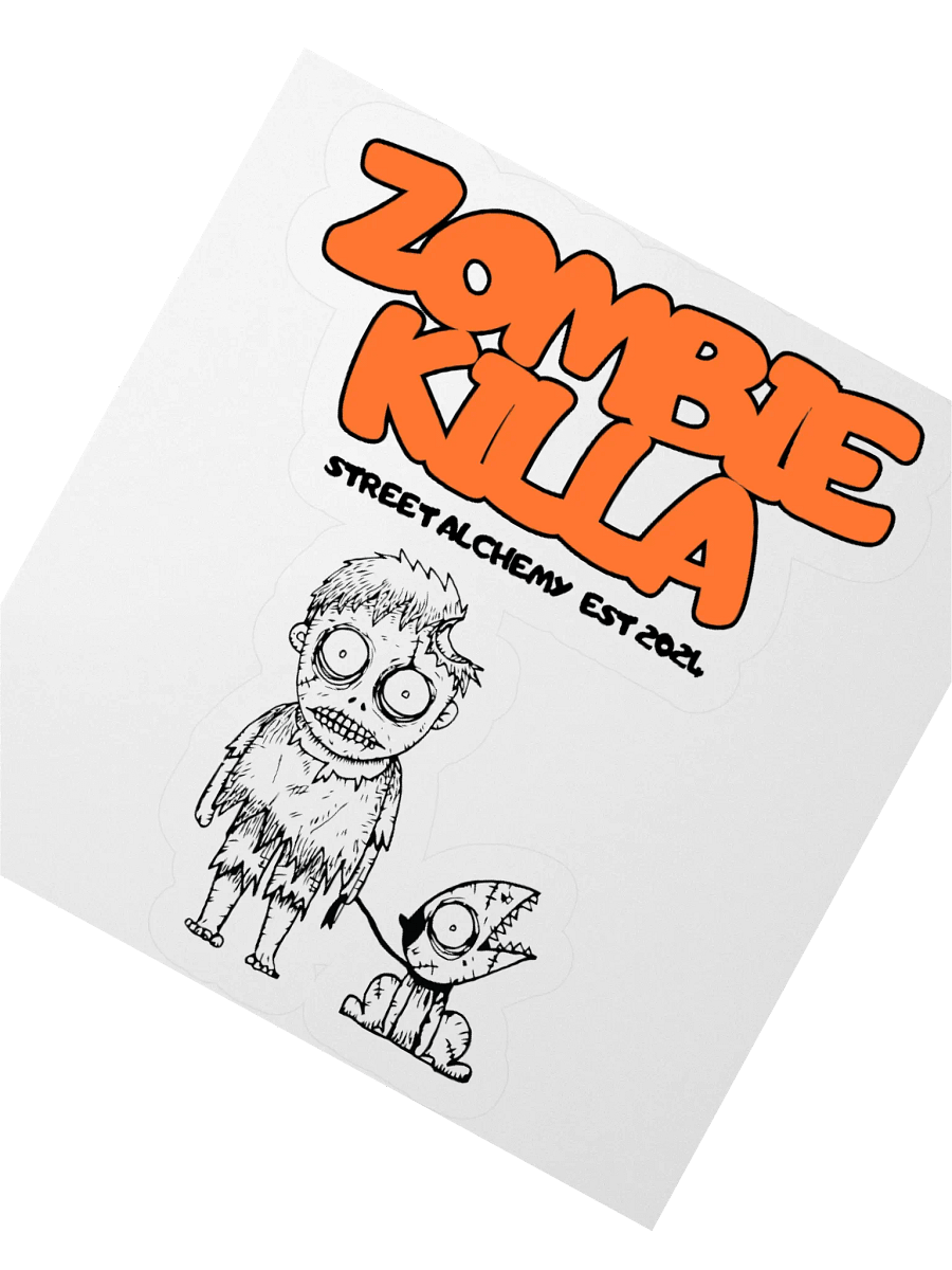 ZOMBIE KILLA Kiss Cut Stickers product image (4)