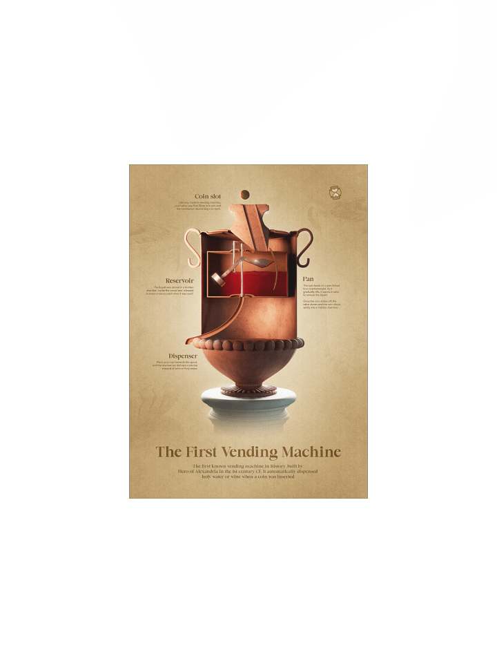 The First Vending Machine Unframed Poster product image (2)