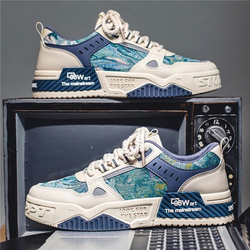 Fashion New Young Fashion Trendy Board Shoes - Blue product image (3)