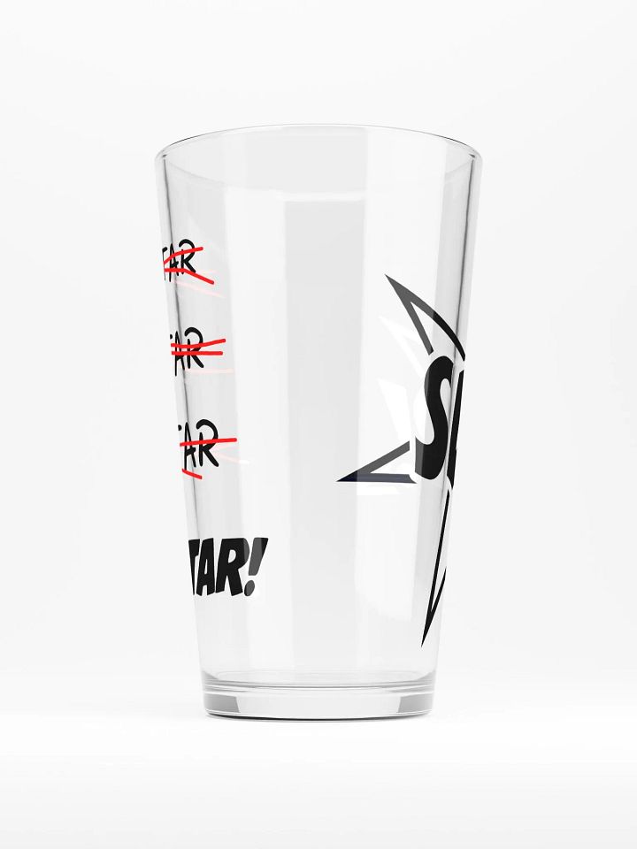 The "CROSS-OUT" Pint Glass product image (1)