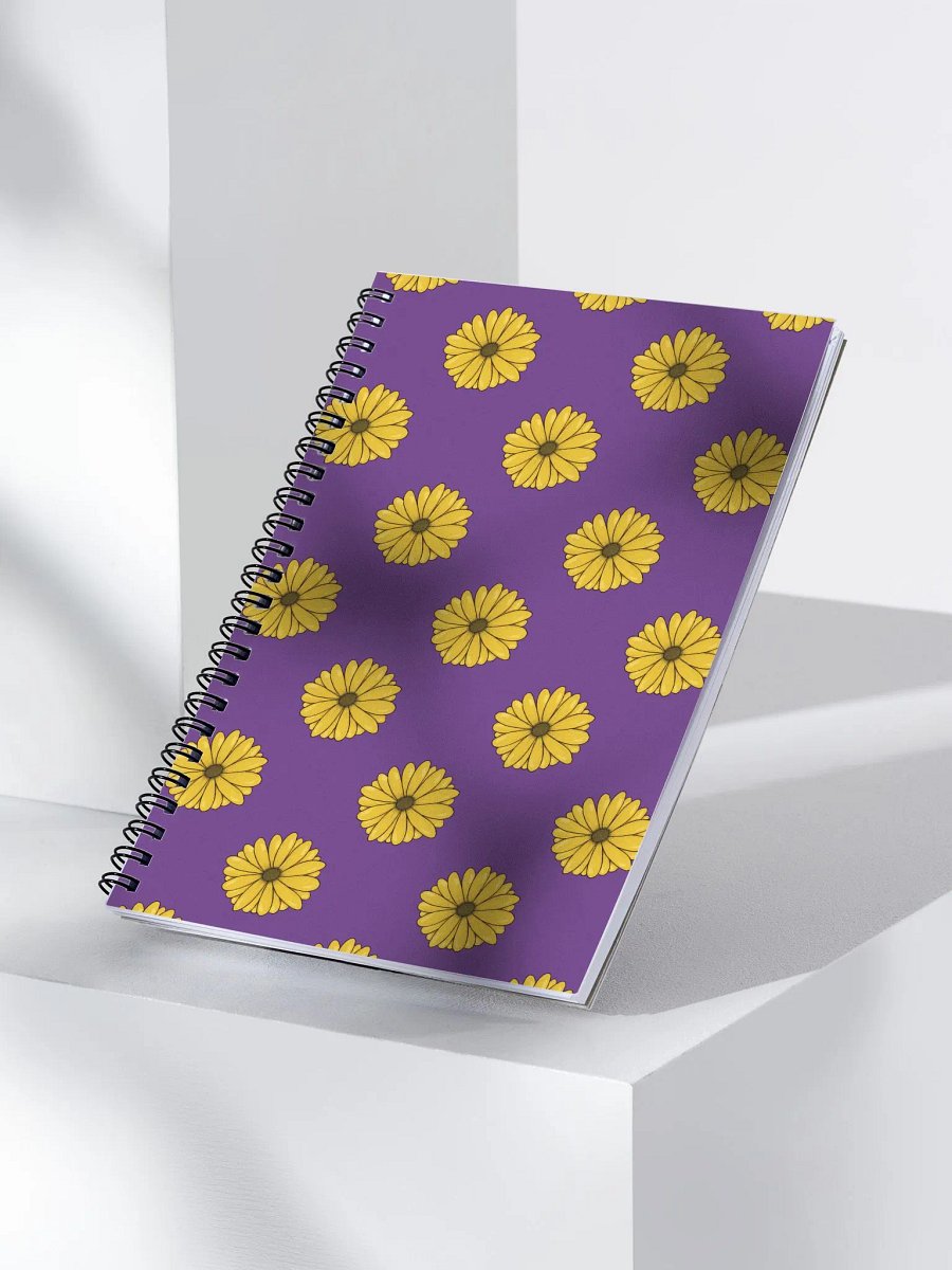 Bright Purple Daisy Spiral Notebook product image (3)