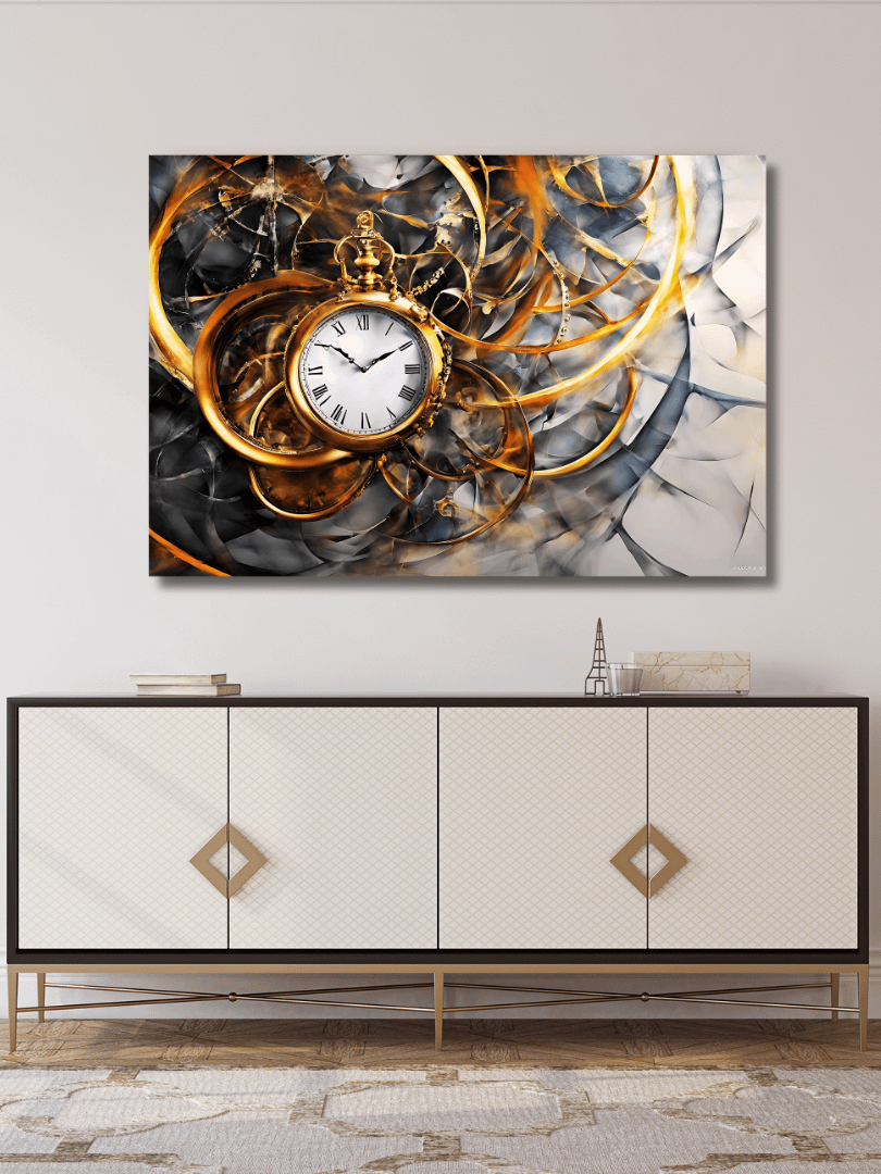 Time Confusion-6 | Canvas Artistic Wall Painting product image (3)