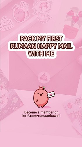Watch me pack my Summer Rumaan Happy Mail ☀️💌
Handmade stickers → packed with love → on their way to my first ko-fi member 💖
...