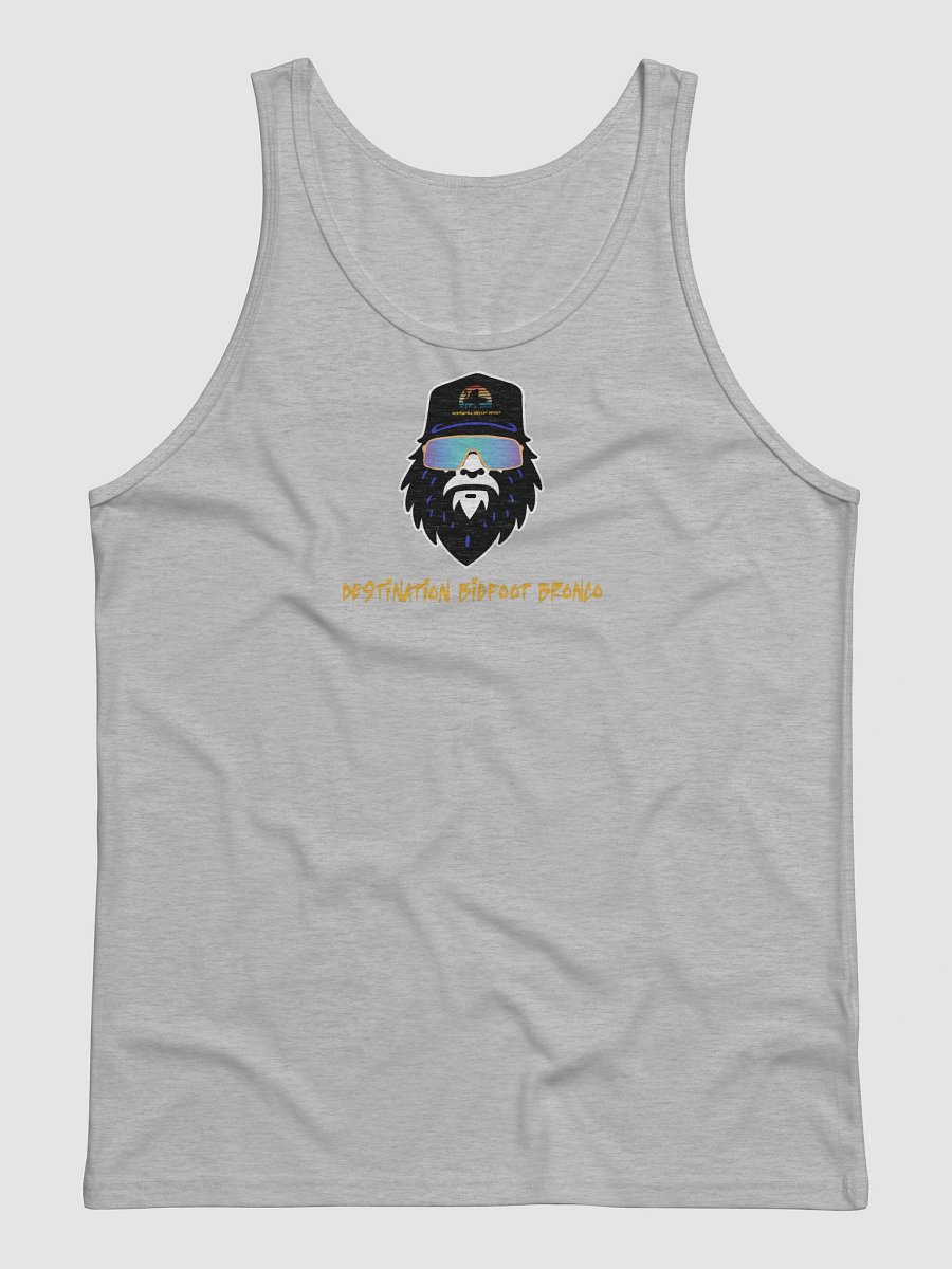 Destination Bigfoot Bronco Synthwave Bella+Canvas Jersey Tank (Athletic Heather) product image (1)